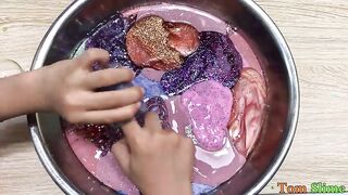 Mixing All My Glitter Slime | Slime Smoothie! Satisfying Slime Videos #6
