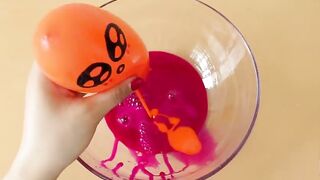 Making Rainbow Slime with Balloon! Most Satisfying Slime Video★ASMR★#ASMR#PipingBags