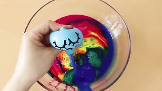 Making Rainbow Slime with Balloon! Most Satisfying Slime Video★ASMR★#ASMR#PipingBags