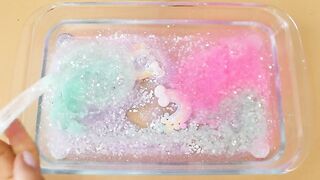 Making Unicorn Glitter Slime with Piping Bags! Most Satisfying Slime Video★ASMR★#ASMR#PipingBags