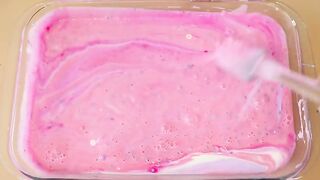 Making Pink Glossy Slime with Piping Bags! Most Satisfying Slime Video★ASMR★#ASMR#PipingBags