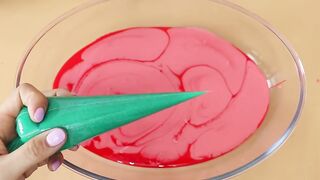 Making Cherry Slime with Piping Bags! Most Satisfying Slime Video★ASMR★#ASMR#PipingBags