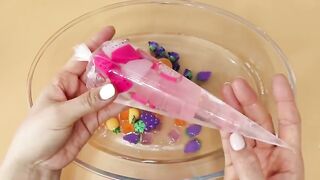 Making fruits Slime with Piping Bags! Most Satisfying Slime Video★ASMR★#ASMR#PipingBags