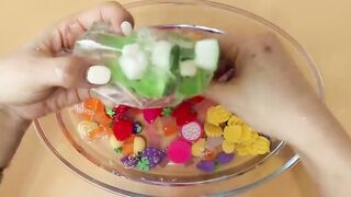 Making fruits Slime with Piping Bags! Most Satisfying Slime Video★ASMR★#ASMR#PipingBags