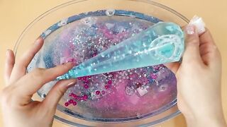 Making Blue Pink Slime with Piping Bags! Most Satisfying Slime Video★ASMR★#ASMR#PipingBags