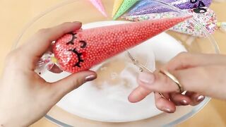 Making Crunch Slime with Piping Bags! Most Satisfying Slime Video★ASMR★#ASMR#PipingBags