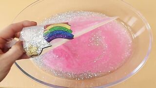 Making Rainbow Glitter Slime with Piping Bags! Most Satisfying Slime Video★ASMR★#ASMR#PipingBags