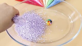 Making Rainbow Crunch Slime with Piping Bags! Most Satisfying Slime Video★ASMR★#ASMR#PipingBags
