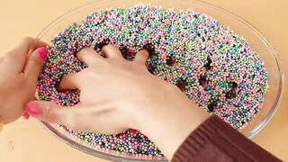 Making Rainbow Crunch Slime with Piping Bags! Most Satisfying Slime Video★ASMR★#ASMR#PipingBags