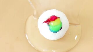 Slime Coloring Compilation with LipMakeup,Color Shaving form! Most Satisfying Slime Video★ASMR★#ASMR