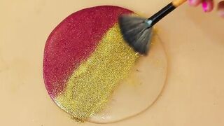 Slime Coloring  with Rudolf Clay!,Christmas erase, glitter! Most Satisfying Slime Video★ASMR★#CLAY