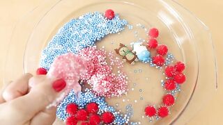 Making Santa Crunch Slime with Piping Bags! Most Satisfying Slime Video★ASMR★#ASMR#PipingBags