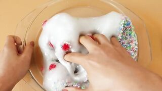 Making Santa Crunch Slime with Piping Bags! Most Satisfying Slime Video★ASMR★#ASMR#PipingBags