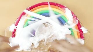 Big Mega RainbowClay Slime and Clay Cracking!★ASMR★Most Satisfying Slime Video!