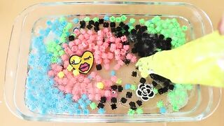 Making D-block Crunch Slime with Piping Bags! Most Satisfying Slime Video★ASMR★#ASMR#PipingBags