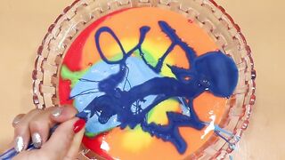 Making Rainbow Glossy Slime with Pipin g Bags! Most Satisfying Slime Video★ASMR★#ASMR#PipingBags