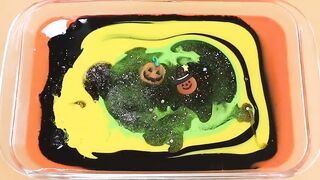 Making Halloween Glossy Slime with Pipin g Bags! Most Satisfying Slime Video★ASMR★#ASMR#PipingBags