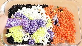 Making Halloween Crunch Slime with Pipin g Bags! Most Satisfying Slime Video★ASMR★#ASMR#PipingBags