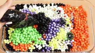 Making Halloween Crunch Slime with Pipin g Bags! Most Satisfying Slime Video★ASMR★#ASMR#PipingBags