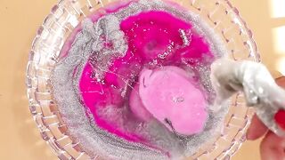 Making SilverPink Slime with Piping Bags! Most Satisfying Slime Video★ASMR★#ASMR#PipingBags