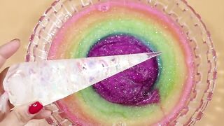 Making Holo Gliter Slime with Piping Bags! Most Satisfying Slime Video★ASMR★#ASMR#PipingBags