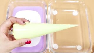 Making GrapeVS kiwi Slime with Bags! Most Satisfying Slime Video★ASMR★#ASMR#PipingBags