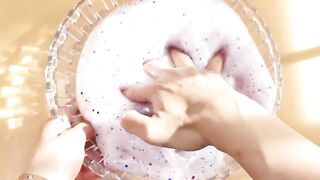 Making Clear Glitter Slime with Piping Bags! Most Satisfying Slime Video★ASMR★#ASMR#PipingBags