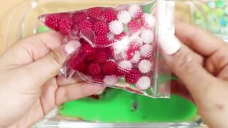 Making StrawberrySlime with Mini Bags and Eyeshadow! Most Satisfying Slime Video★ASMR★#ASMR#MiniBags