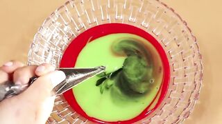 Making watermelon Slime with Piping Bags! Most Satisfying Slime Video★ASMR★#ASMR#PipingBags