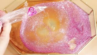 Making FuchsiaGold Slime with Piping Bags! Most Satisfying Slime Video★ASMR★#ASMR#PipingBags