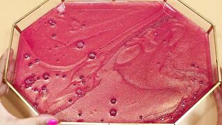 Making FuchsiaGold Slime with Piping Bags! Most Satisfying Slime Video★ASMR★#ASMR#PipingBags