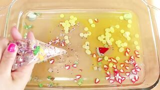 Making fruit Clear Slime with Piping Bags! Most Satisfying Slime Video★ASMR★#ASMR#PipingBags