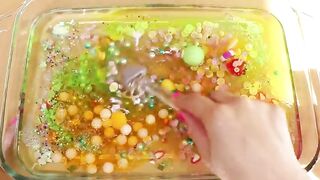 Making fruit Clear Slime with Piping Bags! Most Satisfying Slime Video★ASMR★#ASMR#PipingBags