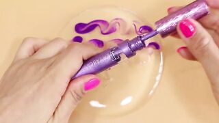 Slime Coloring Compilation with Makeup,clay,Lipstic,glitter★ASMR★Most Satisfying Slime Video!