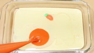 Making Carrot Slime with Piping Bags! Most Satisfying Slime Video★ASMR★#ASMR#PipingBags