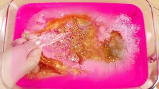 Making PinkGold Slime with Pipin g Bags! Most Satisfying Slime Video★ASMR★#ASMR#PipingBags