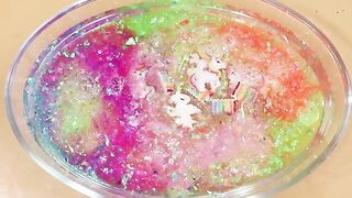 Making Unicorn Clear Slime with Piping Bags! Most Satisfying Slime Video★ASMR★#ASMR#PipingBags