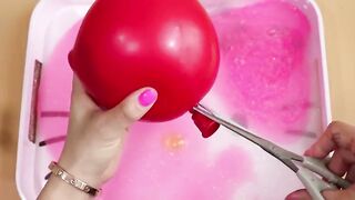 Making Glossy Slime with kitty balloons! Most Satisfying Slime Video★ASMR★#ASMR#balloons