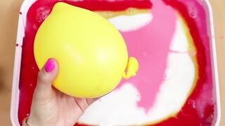 Making Glossy Slime with kitty balloons! Most Satisfying Slime Video★ASMR★#ASMR#balloons