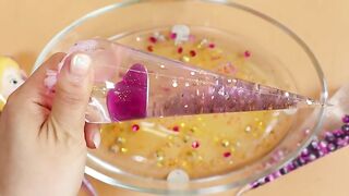 Making Princess Clear Slime with Pipin g Bags! Most Satisfying Slime Video★ASMR★#ASMR#PipingBags