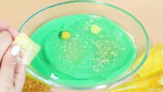 Making Lime Slime with Pipin g Bags! Most Satisfying Slime Video★ASMR★#ASMR#PipingBags
