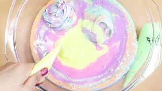 Making Unicorn Slime with Piping Bags! Most Satisfying Slime Video★ASMR★#ASMR#PipingBags