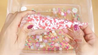 Making PinkPoodSlime with Piping Bags! Most Satisfying Slime Video★ASMR★#ASMR#PipingBags