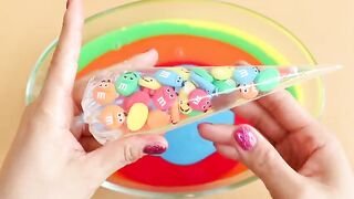 Making M&MCOLOR Slime with Piping Bags! Most Satisfying Slime Video★ASMR★#Slime#ASMR#PipingBags