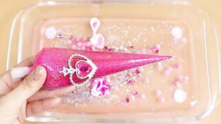 Making HOT PINK Slime with Piping Bags! Most Satisfying Slime Video★ASMR★