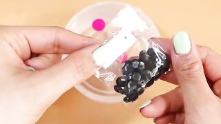 Slime Coloring Compilation With1Black Makeup.2.PinkMakeUp3.Glitter4.D.I.Y★Satisfying Slime Video!