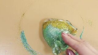 2020 New Slime Coloring Compilation With1.Claycracking 2.Glitter3.ASMR 4.GOLD vs TEAL MakeUp