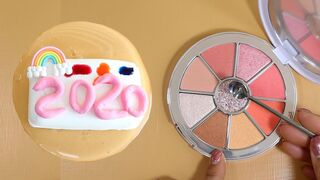 2020 New Slime Coloring Compilation With1.Making clay Slime 2.Eyeshadows Destruction 3.Crunchslime
