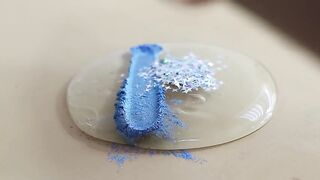 Make Galaxy color using makeup!Most Satisfying Slime Video.★ASMR★