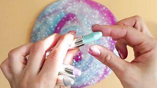 Make Galaxy color using makeup!Most Satisfying Slime Video.★ASMR★